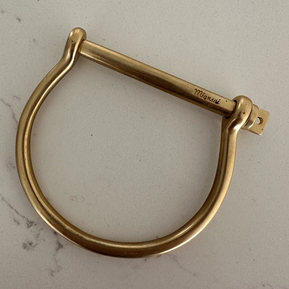 Miansai screw cuff in gold